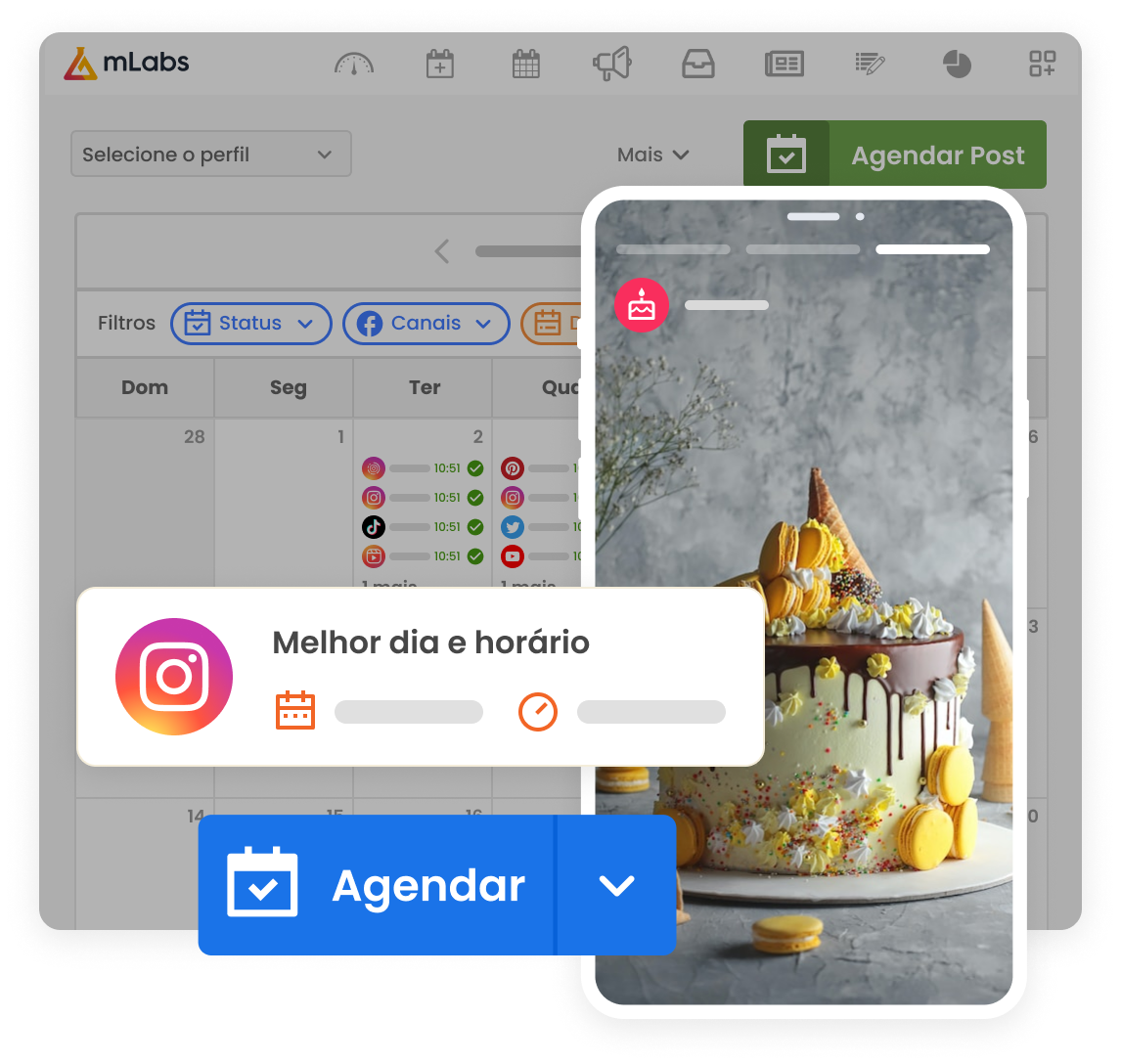 Calendário de agendamentos